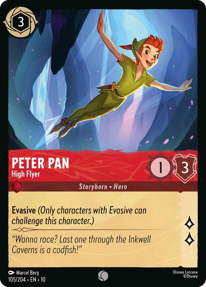 Peter Pan - High Flyer 105/204 card from Whispers in the Well