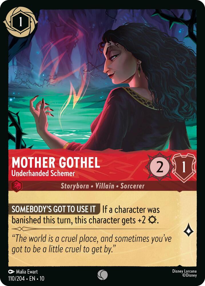 Mother Gothel - Underhanded Schemer 110/204 card from Whispers in the Well