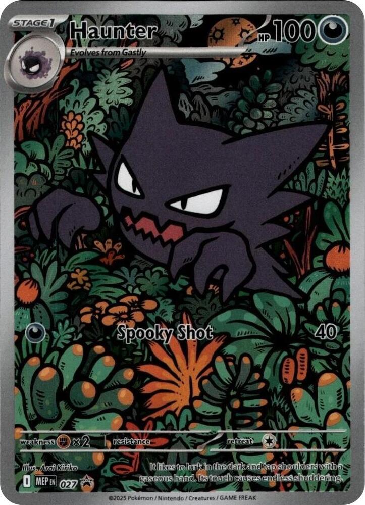 Haunter 027 card from ME: Mega Evolution Promo