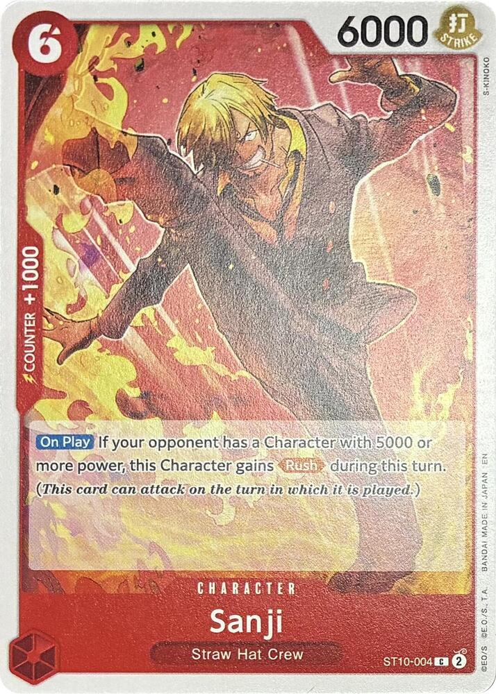 Sanji ST10-004 card from Learn Together Deck Set