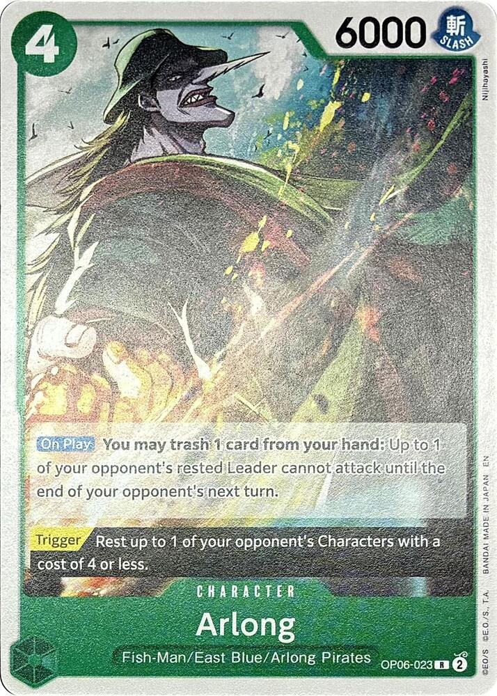 Arlong OP06-023 card from Learn Together Deck Set