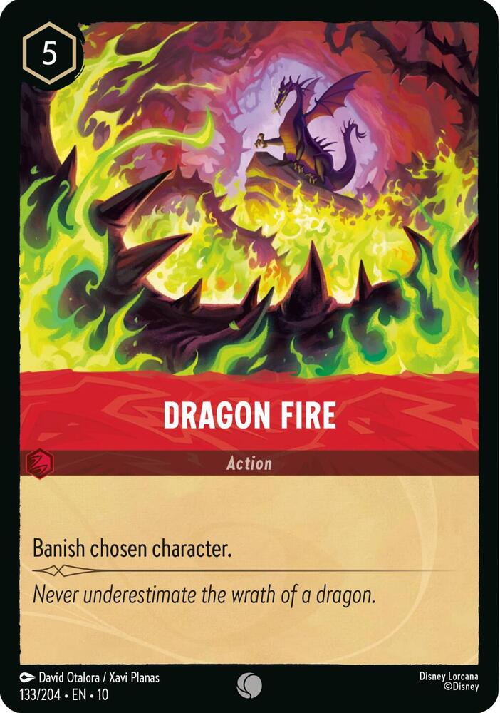 Dragon Fire 133/204 card from Whispers in the Well