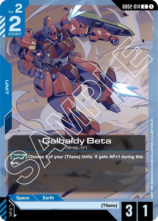 Galbaldy Beta GD02-014 card from Dual Impact