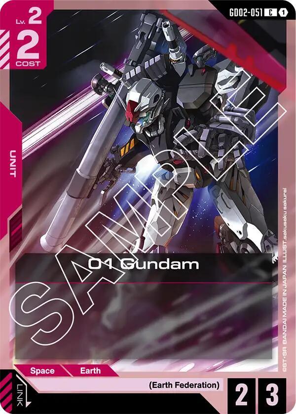 01 Gundam GD02-051 card from Dual Impact
