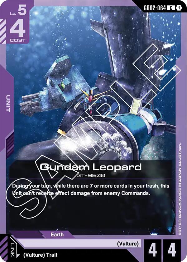 Gundam Leopard GD02-064 card from Dual Impact