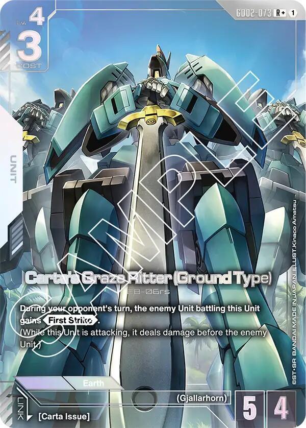 Carta's Graze Ritter (Ground Type) (R+) GD02-073 card from Dual Impact
