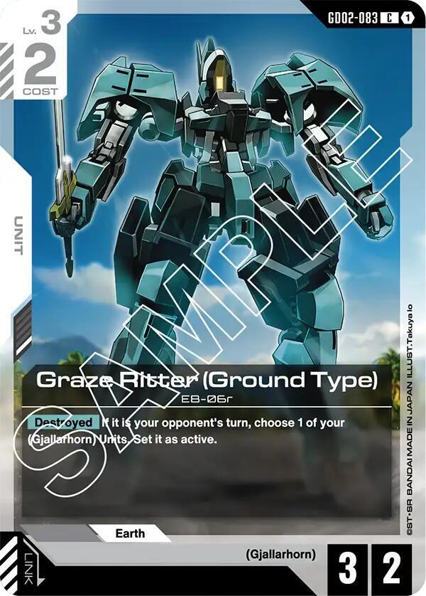 Graze Ritter (Ground Type) GD02-083 card from Dual Impact