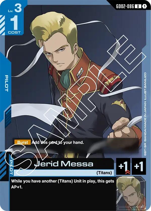 Jerid Messa GD02-086 card from Dual Impact