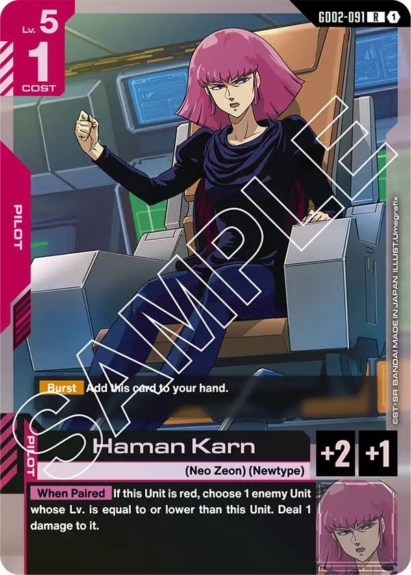 Haman Karn GD02-091 card from Dual Impact