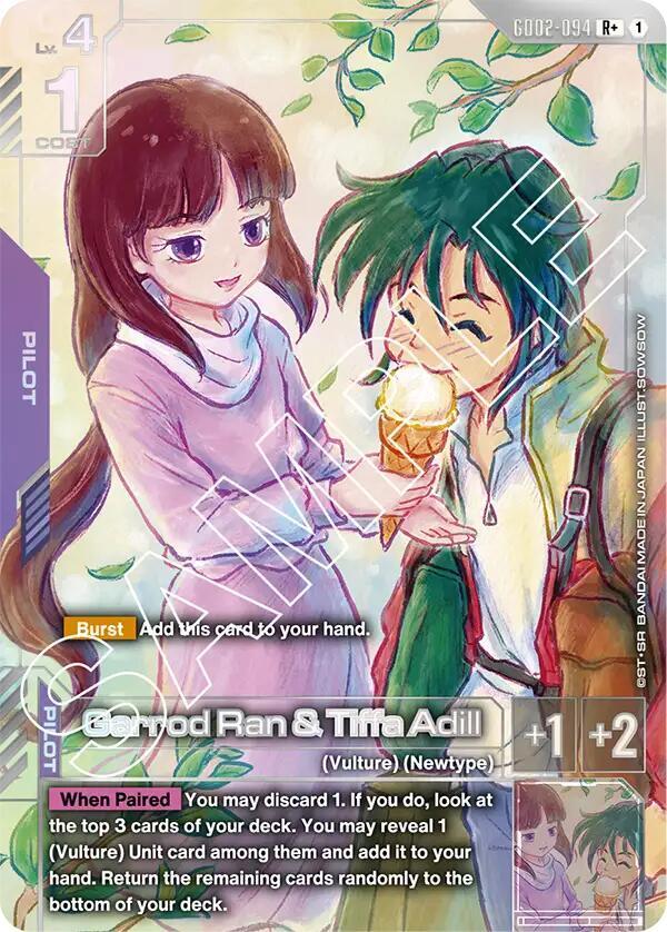 Garrod Ran & Tiffa Adill (R+) GD02-094 card from Dual Impact