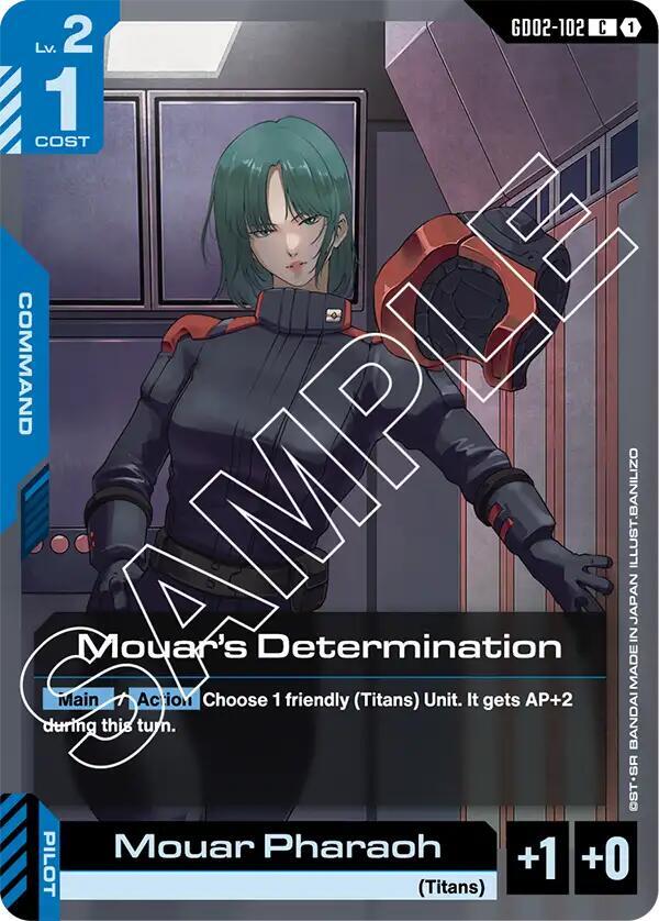 Mouar's Determination GD02-102 card from Dual Impact
