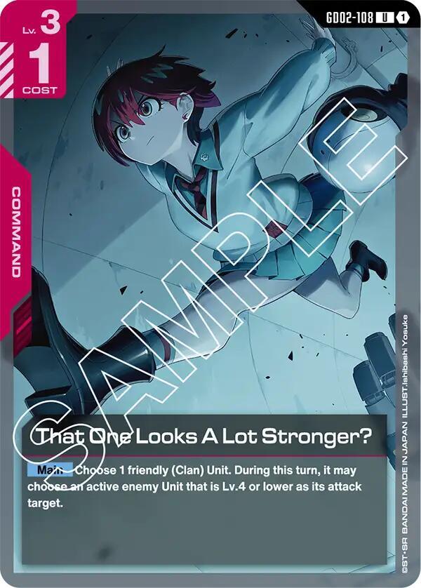 That One Looks A Lot Stronger? GD02-108 card from Dual Impact