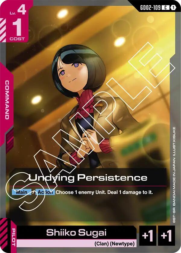 Undying Persistence GD02-109 card from Dual Impact