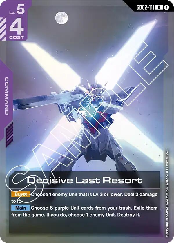 Decisive Last Resort GD02-111 card from Dual Impact