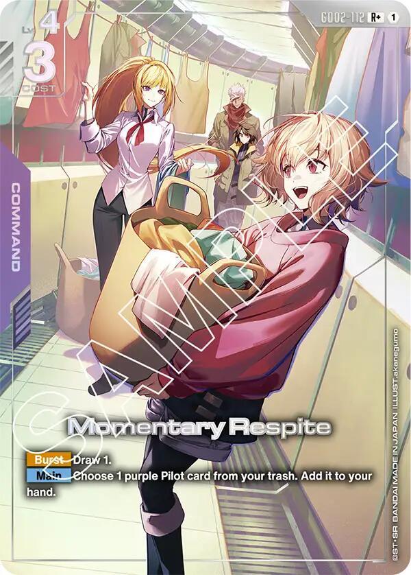 Momentary Respite (R+) GD02-112 card from Dual Impact
