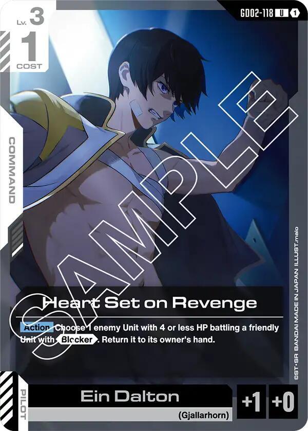 Heart Set on Revenge GD02-118 card from Dual Impact