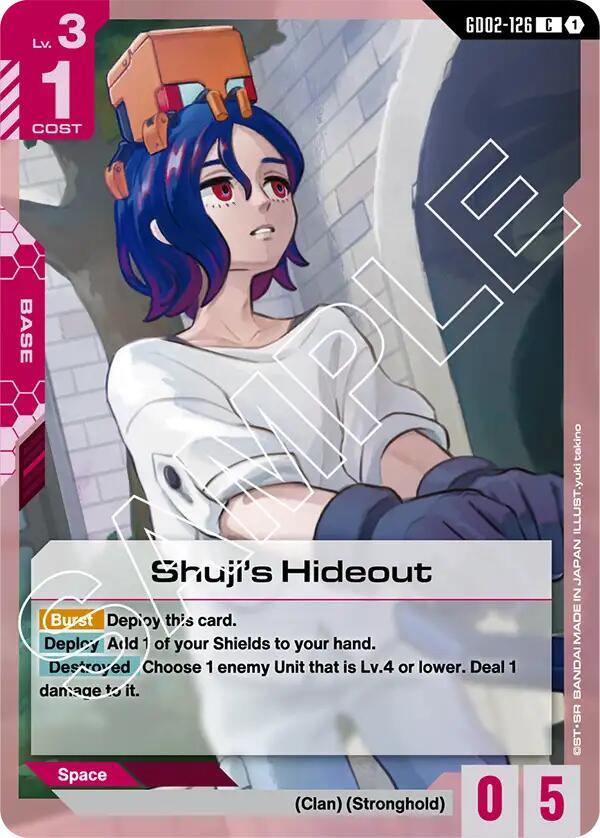Shuji's Hideout GD02-126 card from Dual Impact