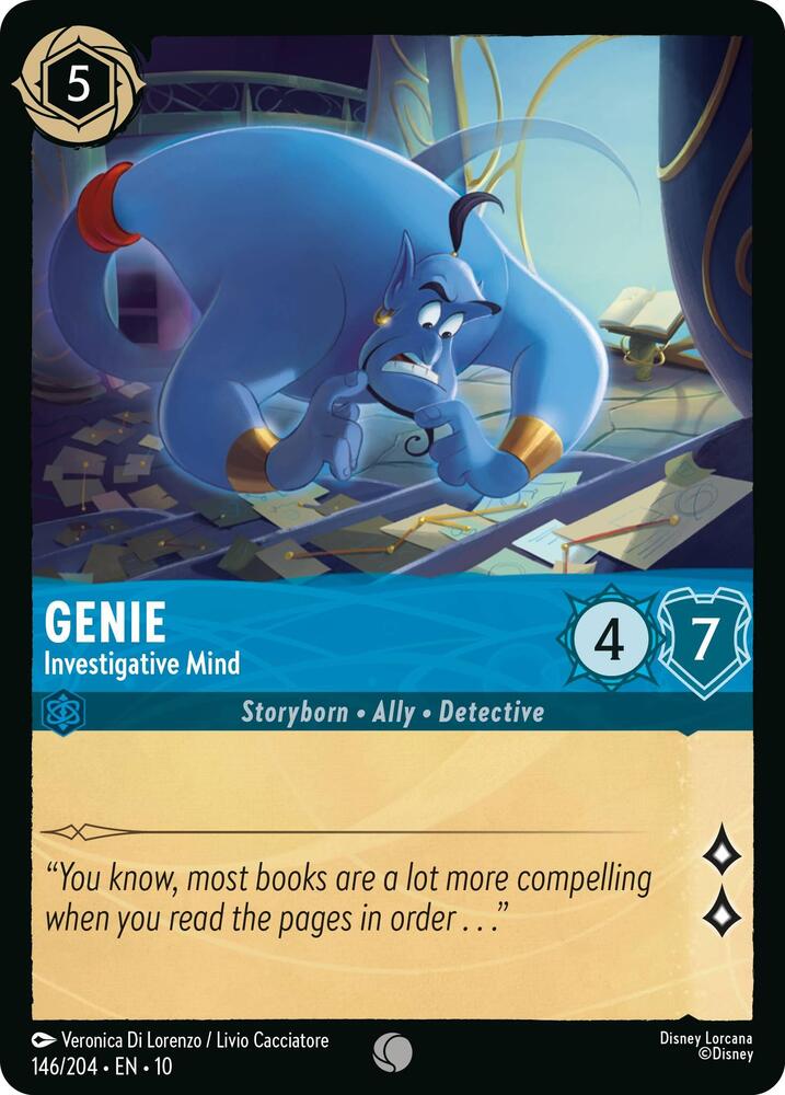 Genie - Investigative Mind 146/204 card from Whispers in the Well