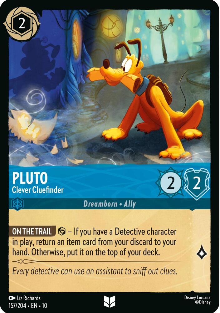 Pluto - Clever Cluefinder 157/204 card from Whispers in the Well