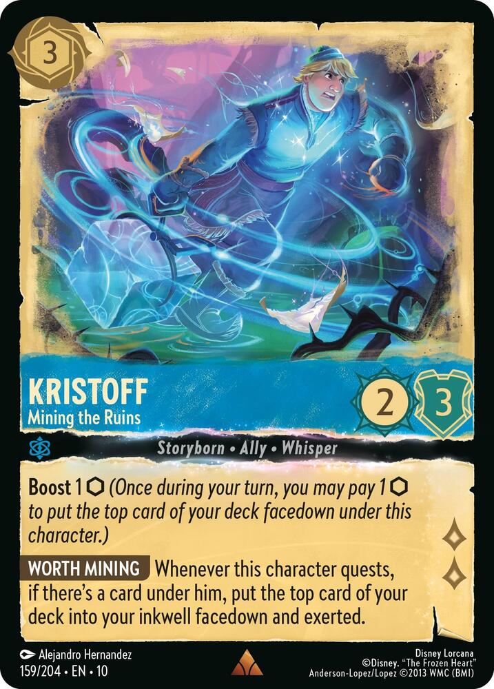 Kristoff - Mining the Ruins 159/204 card from Whispers in the Well