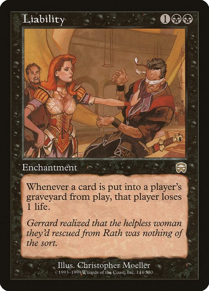 Liability 144 card from Mercadian Masques
