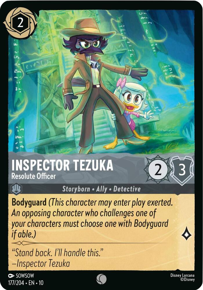 Inspector Tezuka - Resolute Officer 177/204 card from Whispers in the Well
