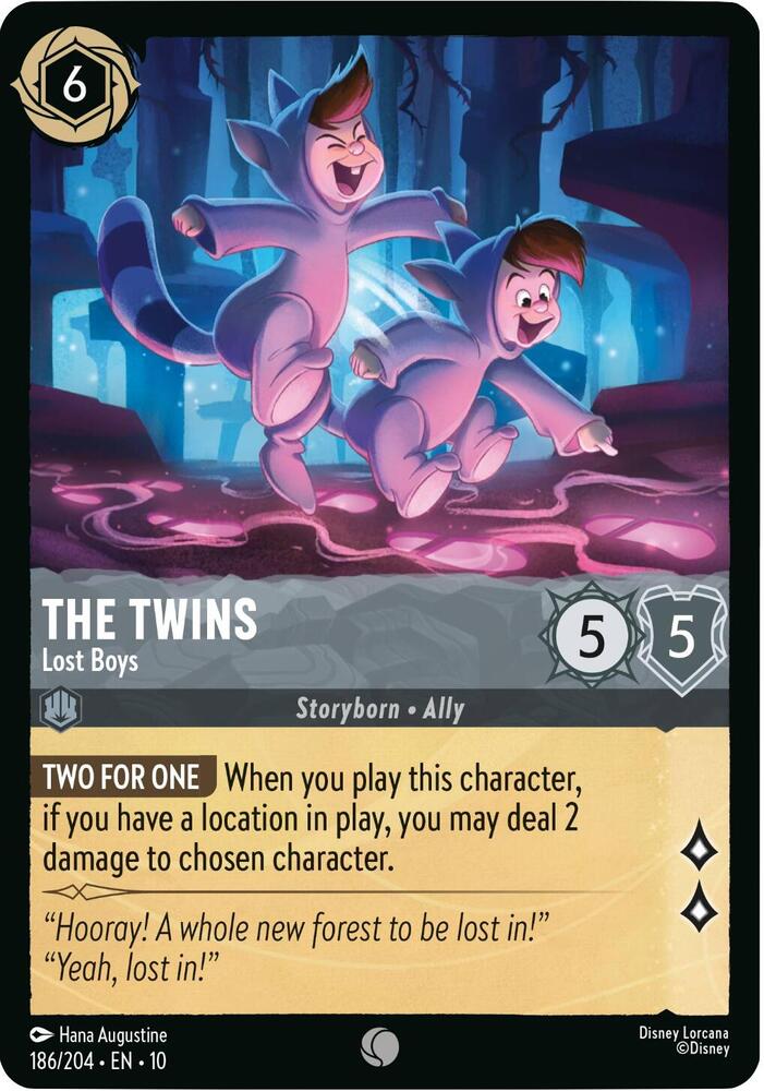 The Twins - Lost Boys 186/204 card from Whispers in the Well