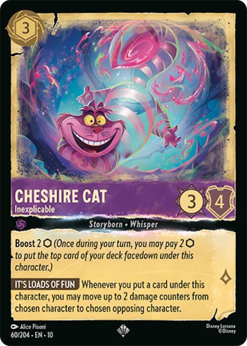 Cheshire Cat - Inexplicable 60/204 card from Whispers in the Well
