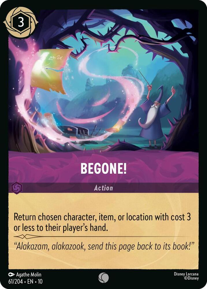 Begone! 61/204 card from Whispers in the Well