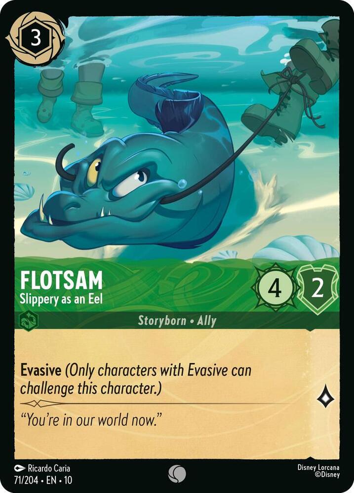 Flotsam - Slippery as an Eel 71/204 card from Whispers in the Well