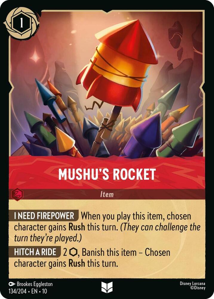 Mushu's Rocket 134/204 card from Whispers in the Well