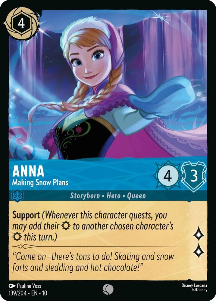 Anna - Making Snow Plans 139/204 card from Whispers in the Well