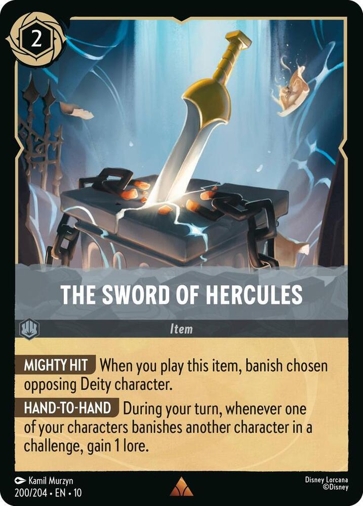 The Sword of Hercules 200/204 card from Whispers in the Well