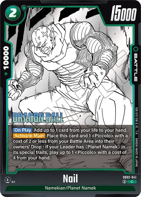 Nail SB02-041 card from Manga Booster 02