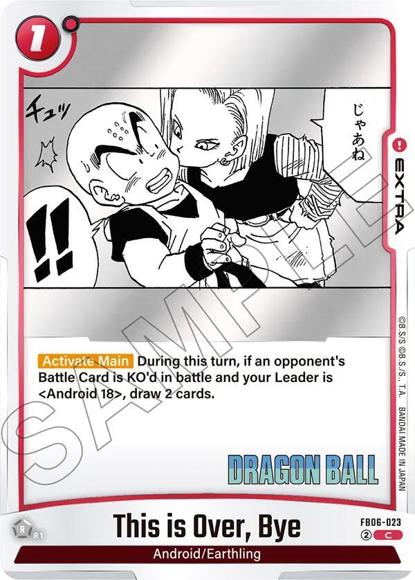 This is Over, Bye FB06-023 card from Manga Booster 02