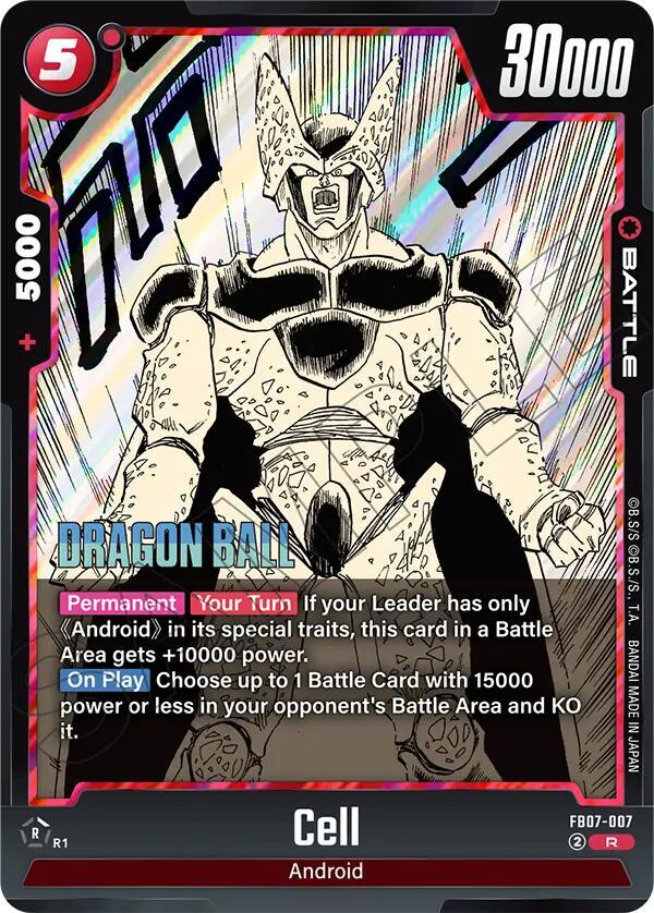 Cell FB07-007 card from Manga Booster 02