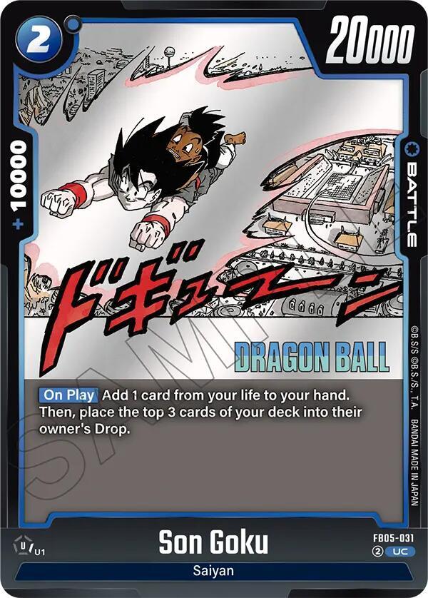 Son Goku FB05-031 card from Manga Booster 02