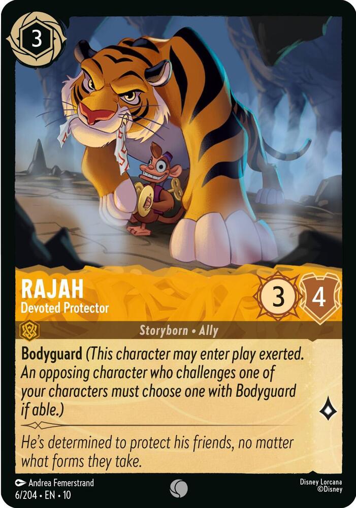 Rajah - Devoted Protector 6/204 card from Whispers in the Well