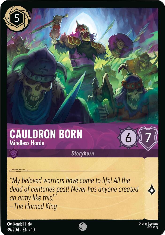 Cauldron Born - Mindless Horde 39/204 card from Whispers in the Well
