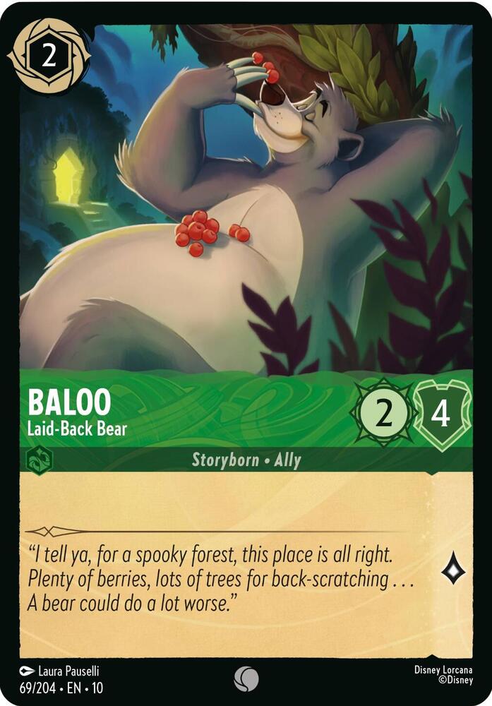 Baloo - Laid-Back Bear 69/204 card from Whispers in the Well