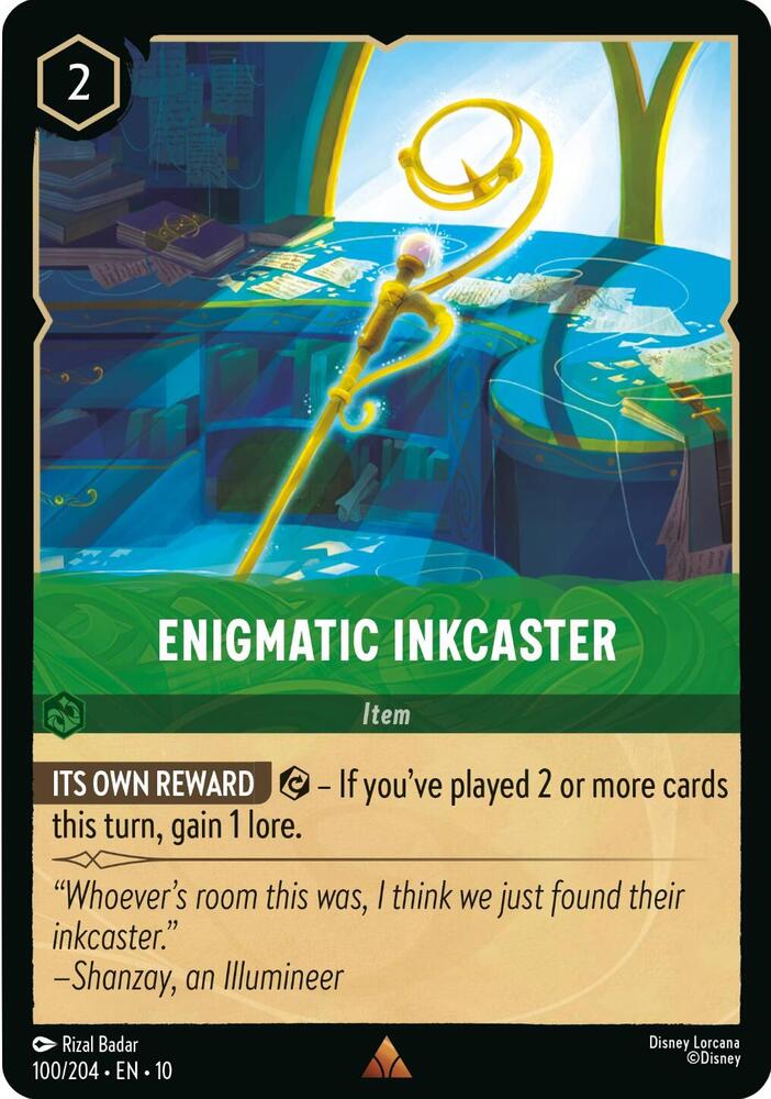 Enigmatic Inkcaster 100/204 card from Whispers in the Well
