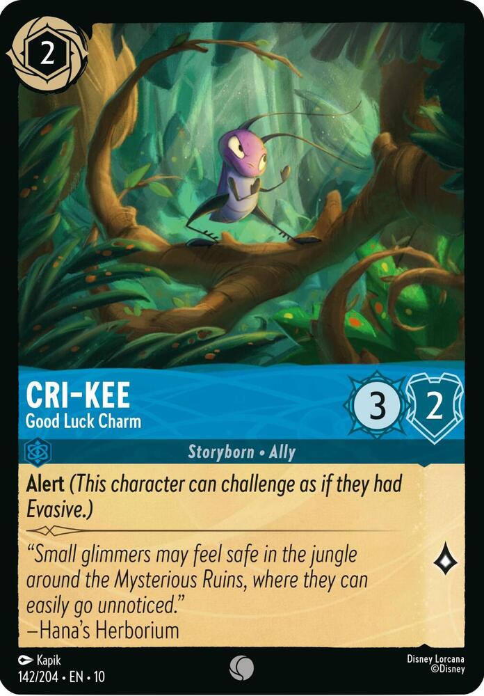 Cri-Kee - Good Luck Charm 142/204 card from Whispers in the Well
