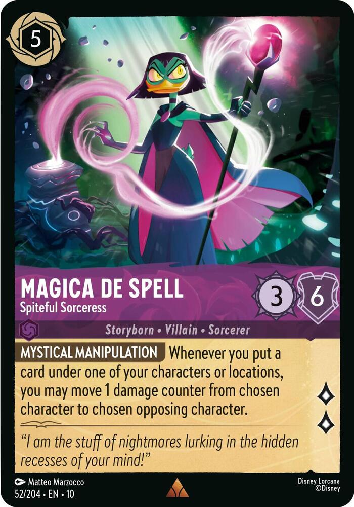 Magica De Spell - Spiteful Sorceress 52/204 card from Whispers in the Well