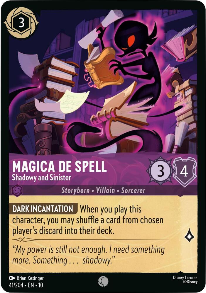 Magica De Spell - Shadowy and Sinister 41/204 card from Whispers in the Well