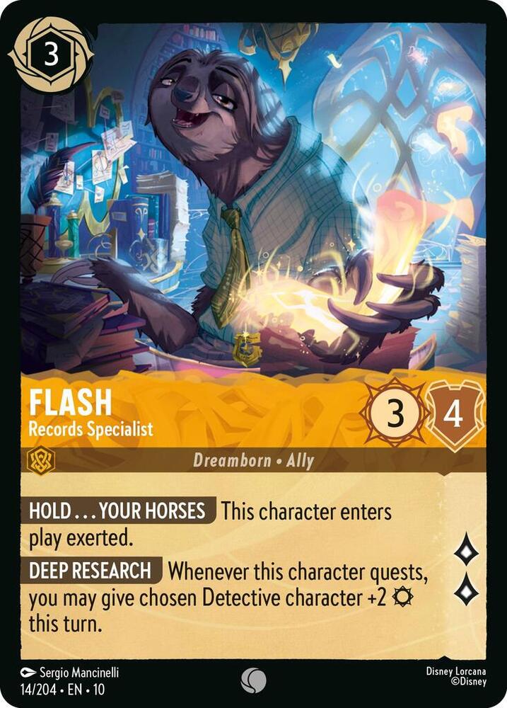 Flash - Records Specialist 14/204 card from Whispers in the Well