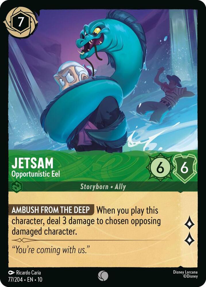 Jetsam - Opportunistic Eel 77/204 card from Whispers in the Well