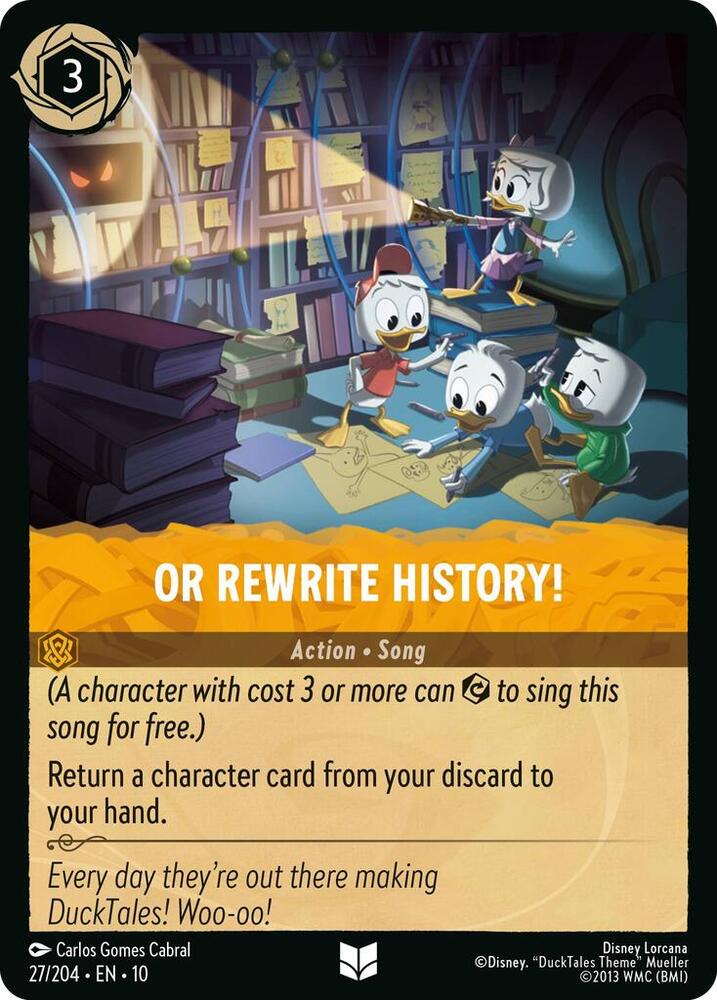 Or Rewrite History! 27/204 card from Whispers in the Well