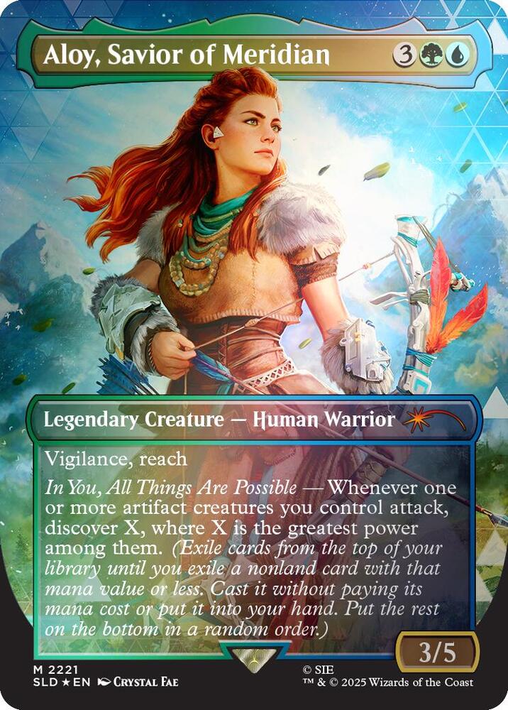 Aloy, Savior of Meridian (Rainbow Foil) 2221 card from Secret Lair Drop Series