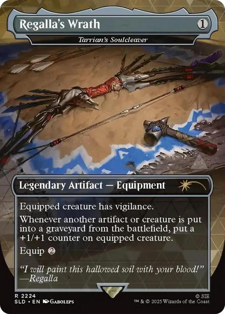 Regalla's Wrath - Tarrian's Soulcleaver 2224 card from Secret Lair Drop Series