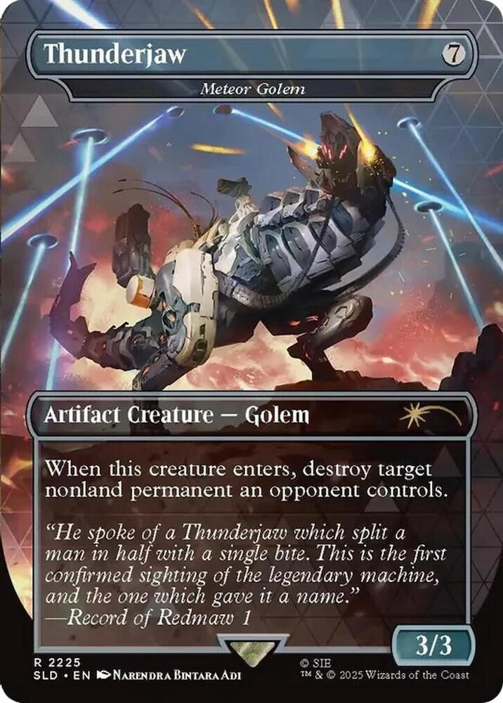 Thunderjaw - Meteor Golem 2225 card from Secret Lair Drop Series
